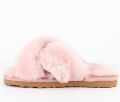 Axelda-fårskinnstofflor-tofflor-nude pink-dam-Toffelshoppen.se
