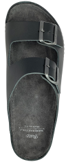 Batz-Zeno-svarta herrsandaler-läder-uppbyggd innersula-TOFFELSHOPPEN.SE