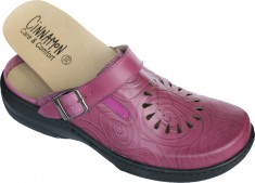 Cinnamon-Sofia clogs i läder-TOFFELSHOPPEN.SE