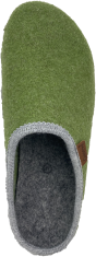 Cinnamon-Rita-grön-slip in-ulltofflor-urtagbar-sula-Toffelshoppen.se