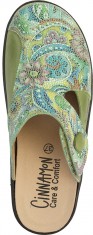 Clogs-Cinnamon med uttagbar innersula- grön- Toffelshoppen.se