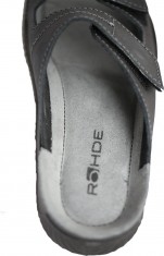 Rohde-herr-tofflor-sandaler-svart-skinn-TOFFELSHOPPEN