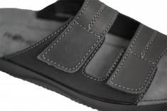 Rohde-herr-tofflor-sandaler-svart-skinn-TOFFELSHOPPEN