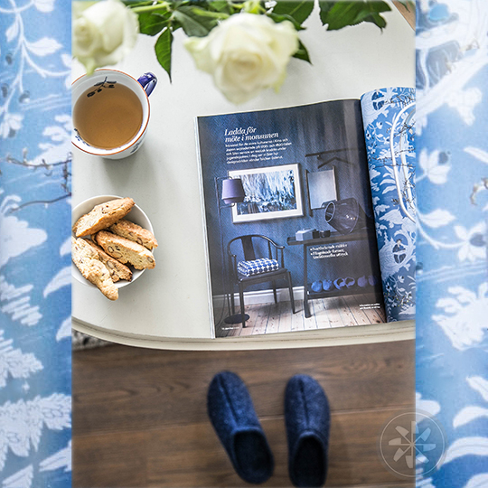 ULLE tofflor dam Mohair ljusbeige