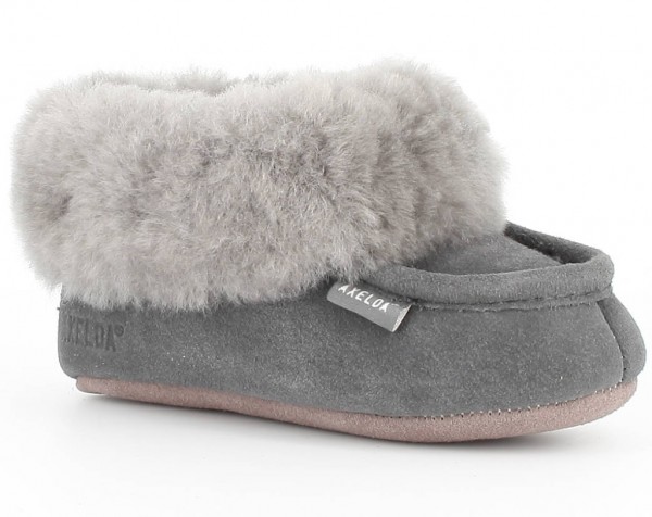 Axelda-barn-toffel-Fårskinn-antracit-Toffelshoppen.se