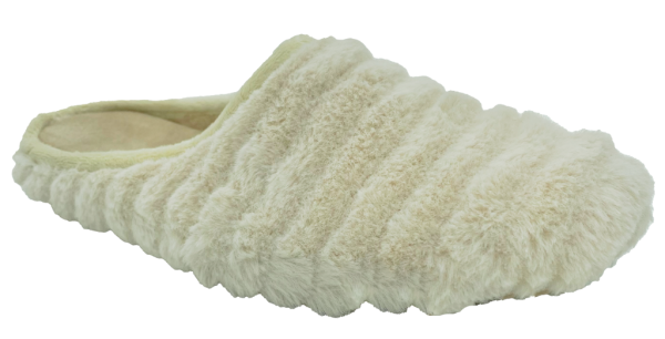 Copenhagen LOLA-söta fluffiga tofflor-off white-Toffelshoppen.se