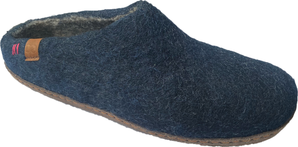 GreenComfort-ulltofflor-marin blå-gra-tovade-tofflor-Toffelshoppen
