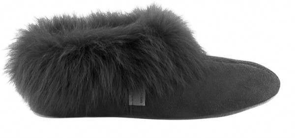 Shepherd-annelie-eleganta fårskinnstofflor-antracit-Toffelshoppen.se