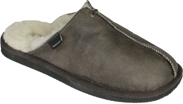 Shepherd-herr-farskinntoffel-slip-in-brun-sula-Toffelshoppen.se