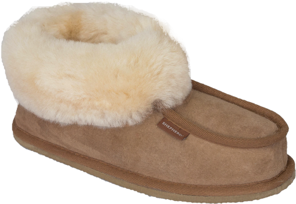 Fårskinnstofflor-dam-chestnut-brun-Shepherd-Lena-TOFFELSHOPPEN